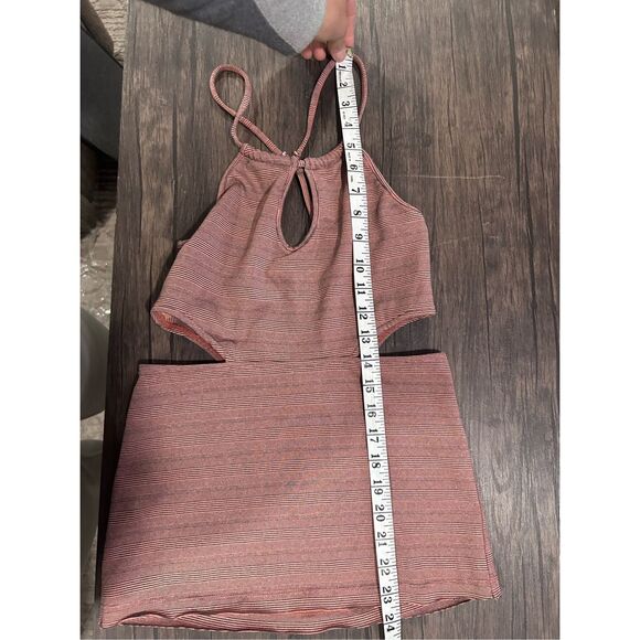 Free People Striped Sleeveless Keyhole Cut Out Mini Dress Multicolor Size Small - Picture 8 of 9
